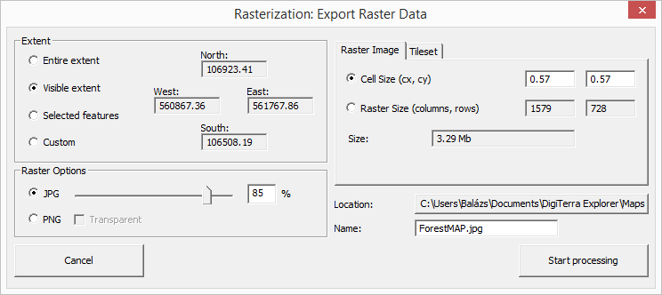 ExportRaster-RasterImage