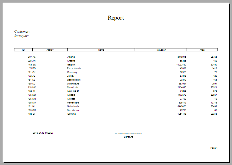 printed_report